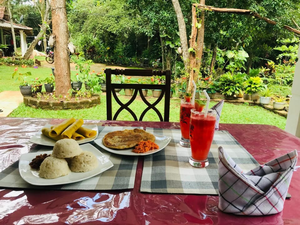 Day, Garden, Food and drinks, Dining area, Food, Garden view, Breakfast, Dinner, Drinks