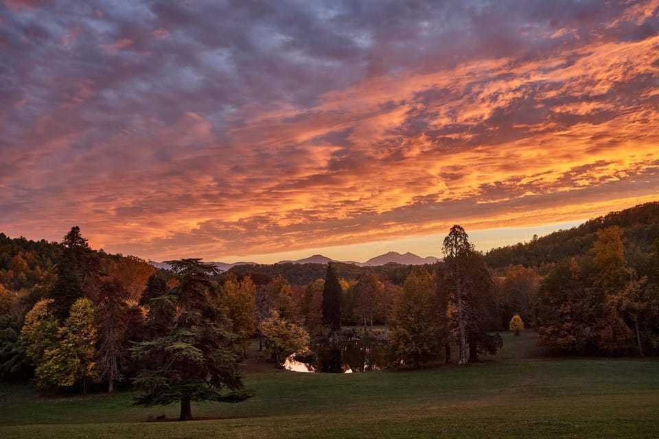 Natural landscape, Lake view, Sunset