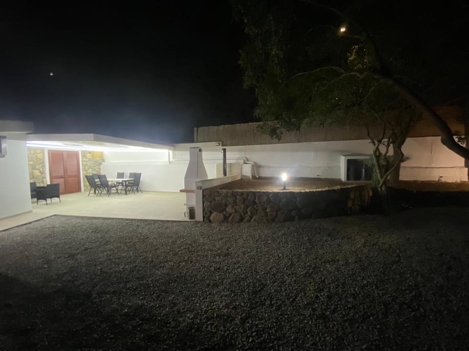 Property building, Patio, Night