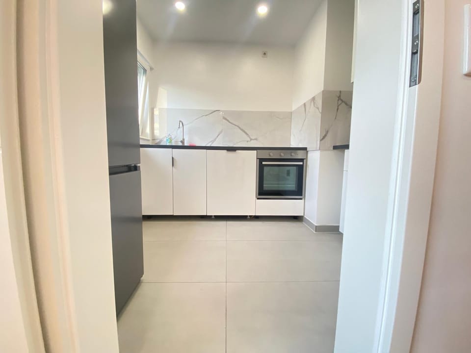 Kitchen or kitchenette, dishwasher, oven