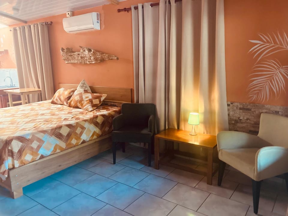 Bed, Photo of the whole room, Seating area, Bedroom, air conditioner