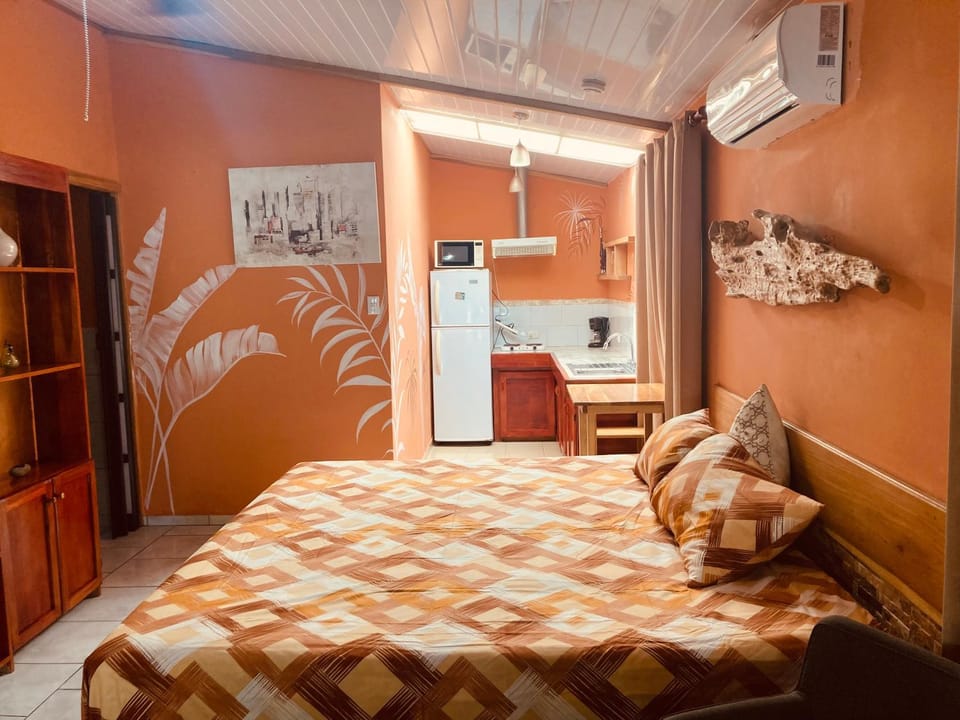 Bed, Kitchen or kitchenette, Bedroom, air conditioner
