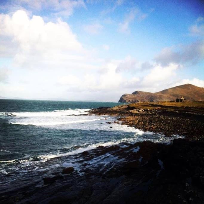 Renovated Boat House at Valentia Island Escape Docked boat in County Kerry