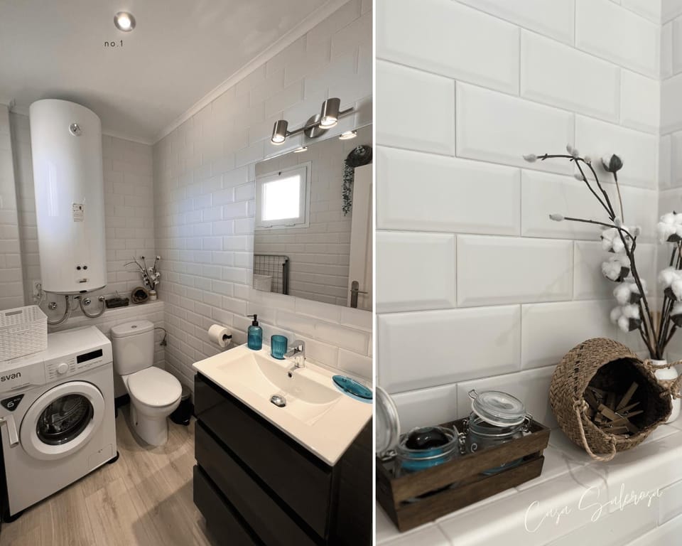 Toilet, washing machine