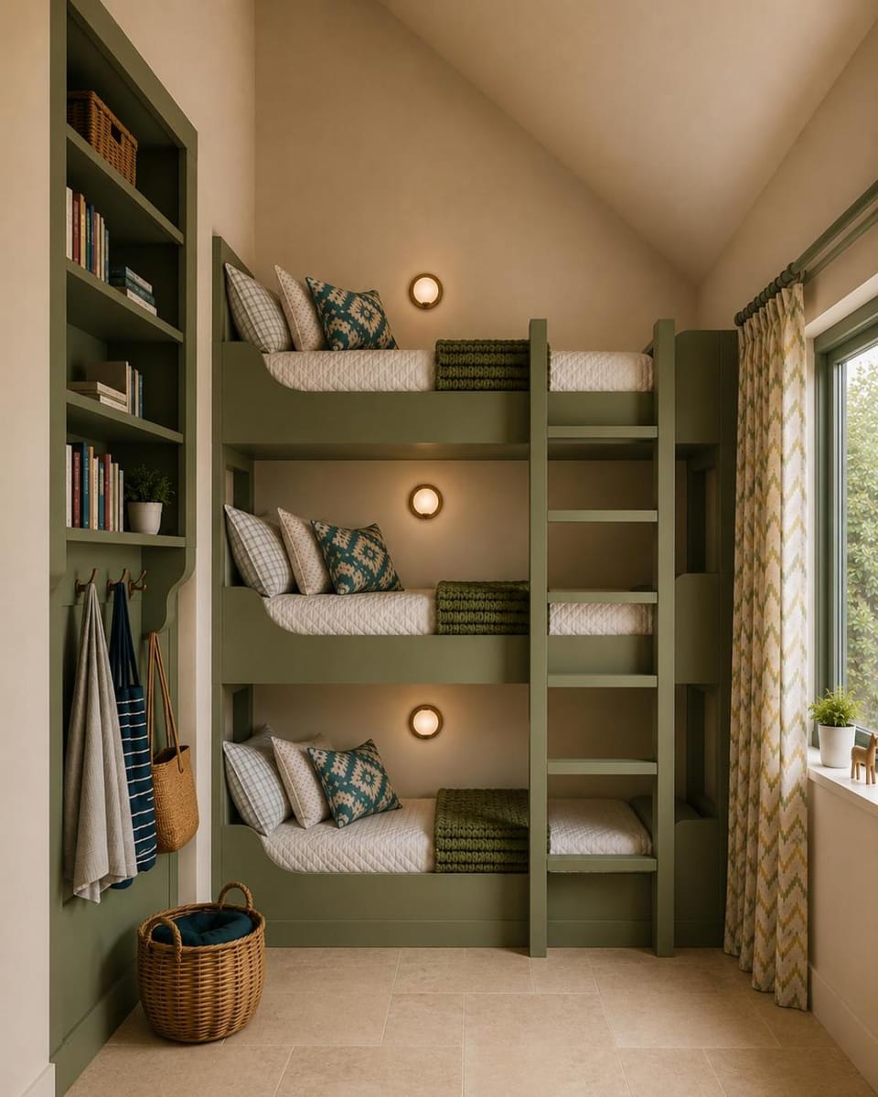 Bedroom, bunk bed