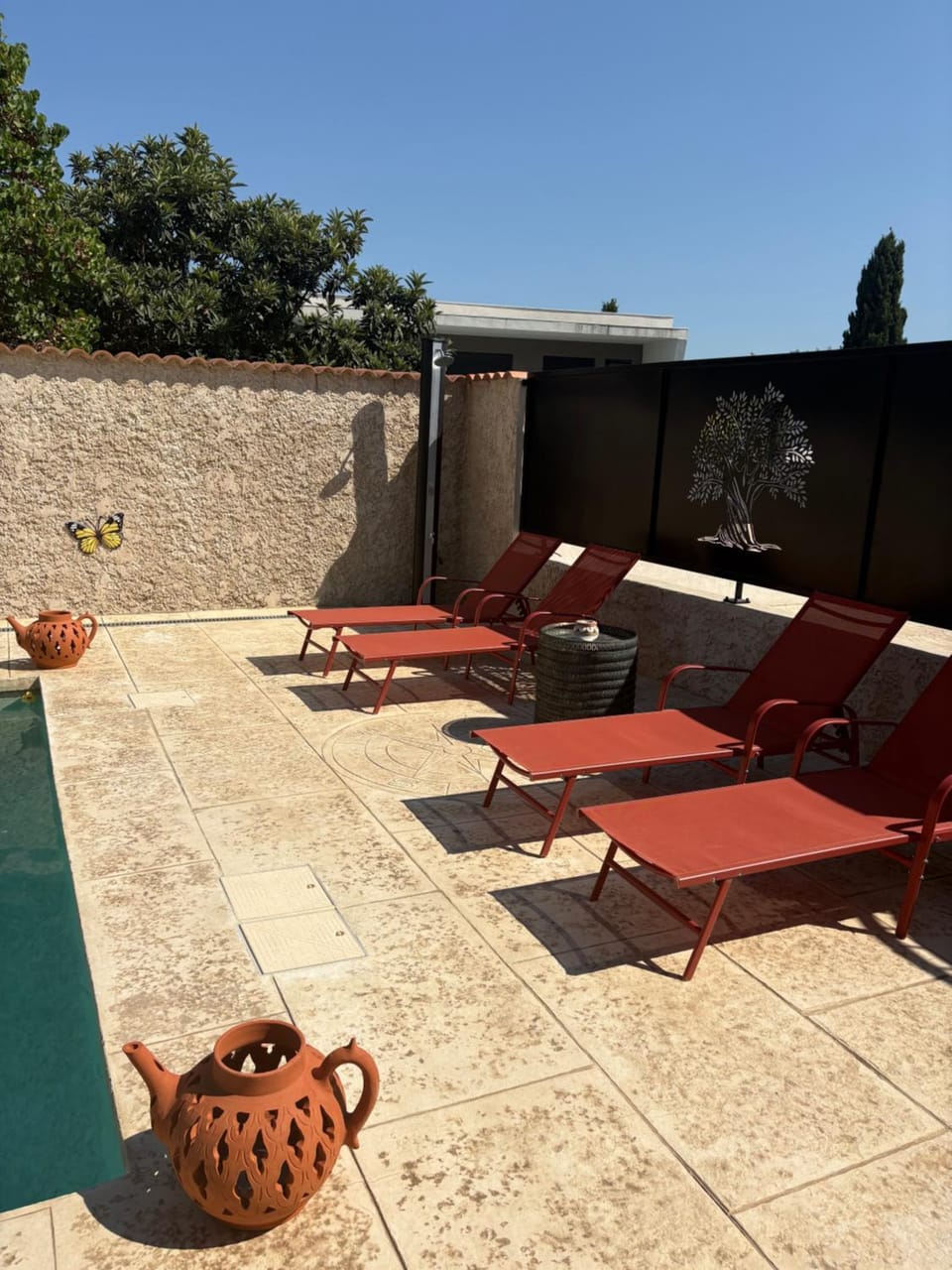 Haut de villa avec piscine privée et extérieur Villa in Provence-Alpes-Côte d'Azur
