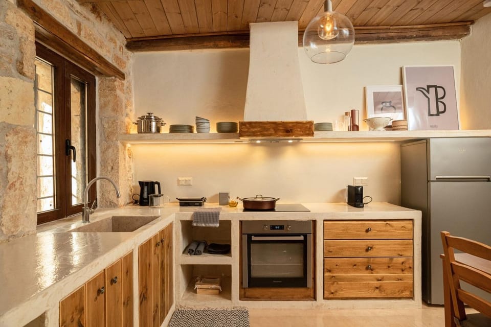 Winter, Coffee/tea facilities, Kitchen or kitchenette, Photo of the whole room, Dining area, Family, minibar, pet friendly, stove, toaster