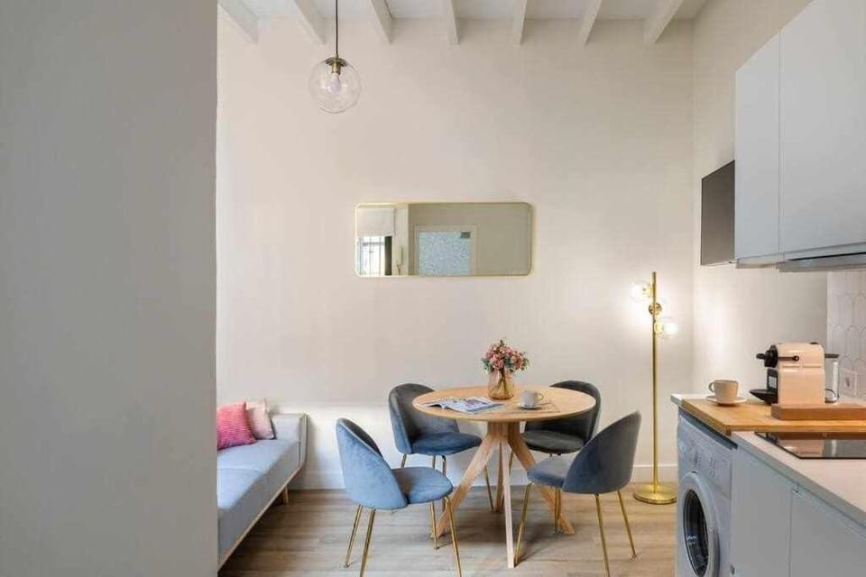 Kitchen or kitchenette, Living room, Dining area