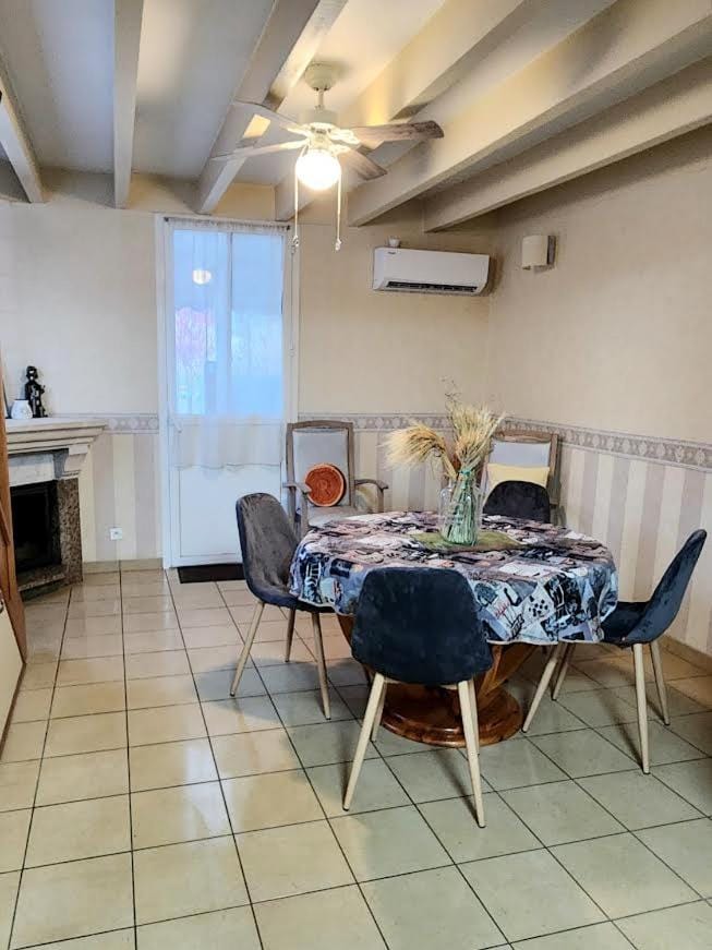 Dining area, air conditioner