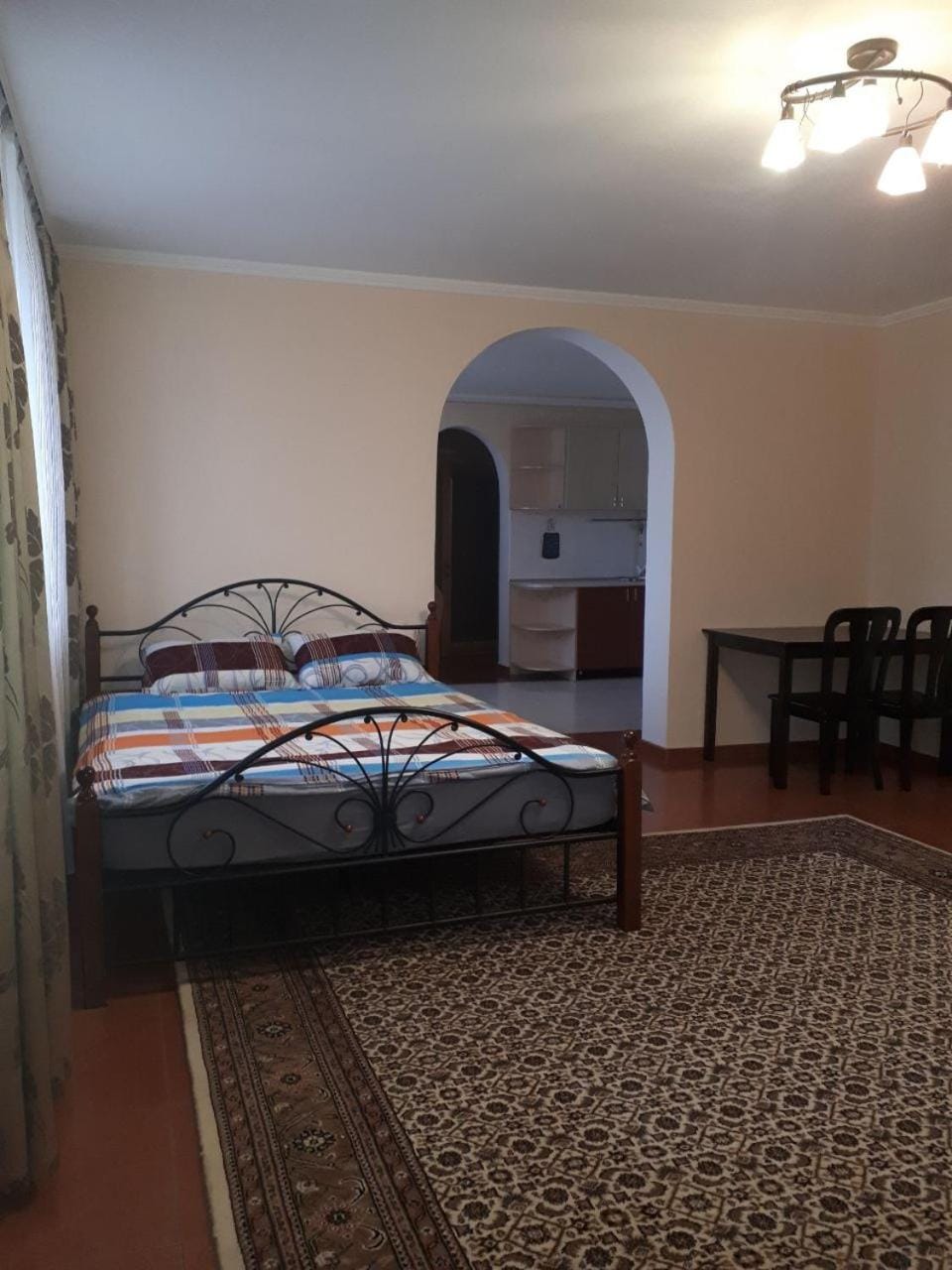 Bed, Seating area, locker