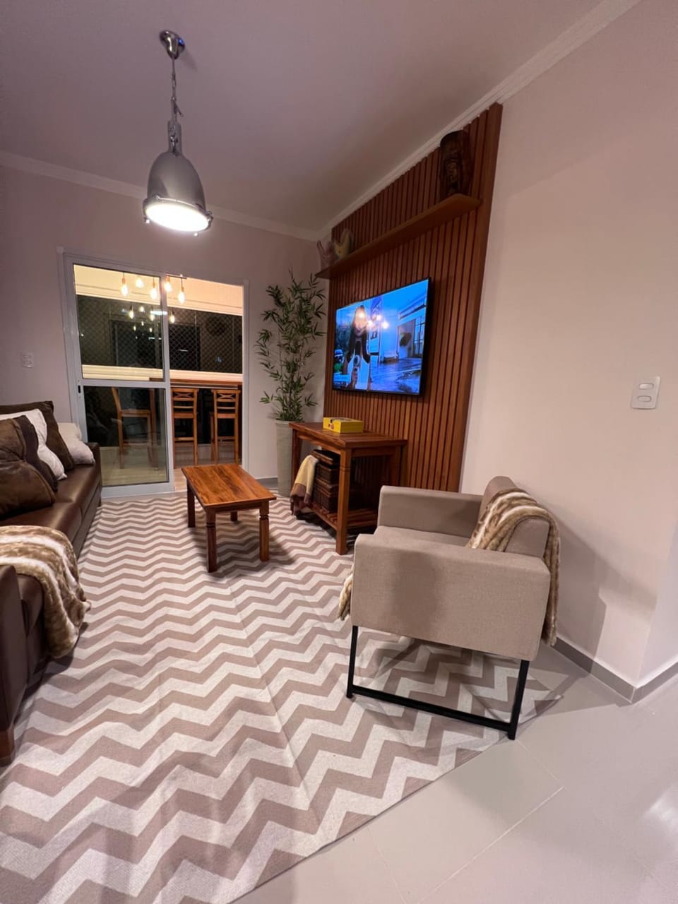 AP maravilhoso vista mar Caiçara Apartment in State of São Paulo