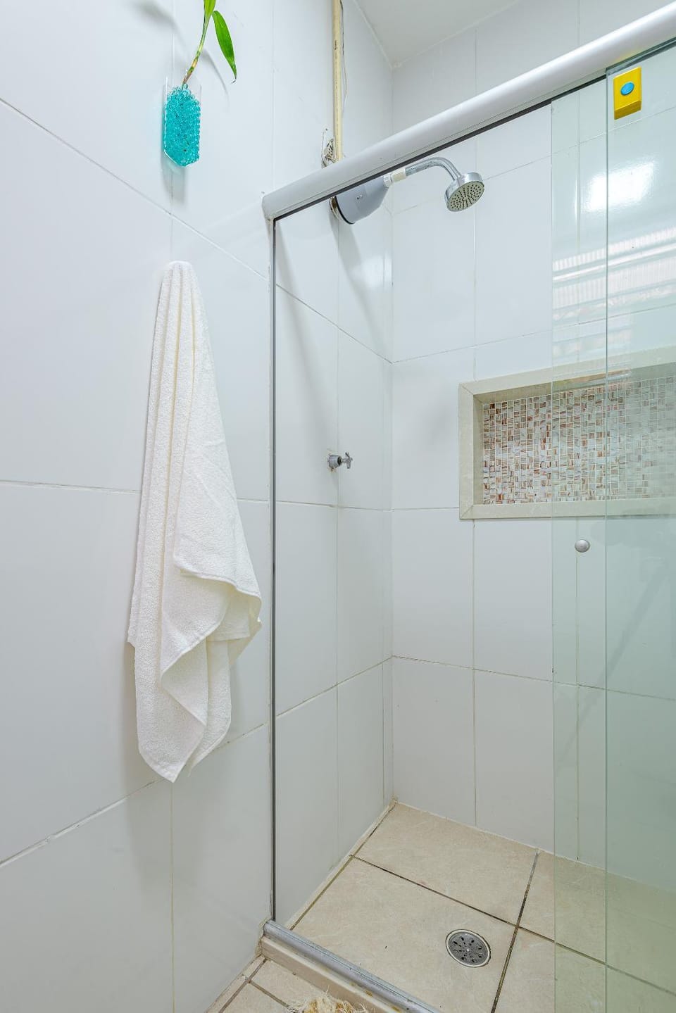 Shower, Bathroom, hair dryier, towels