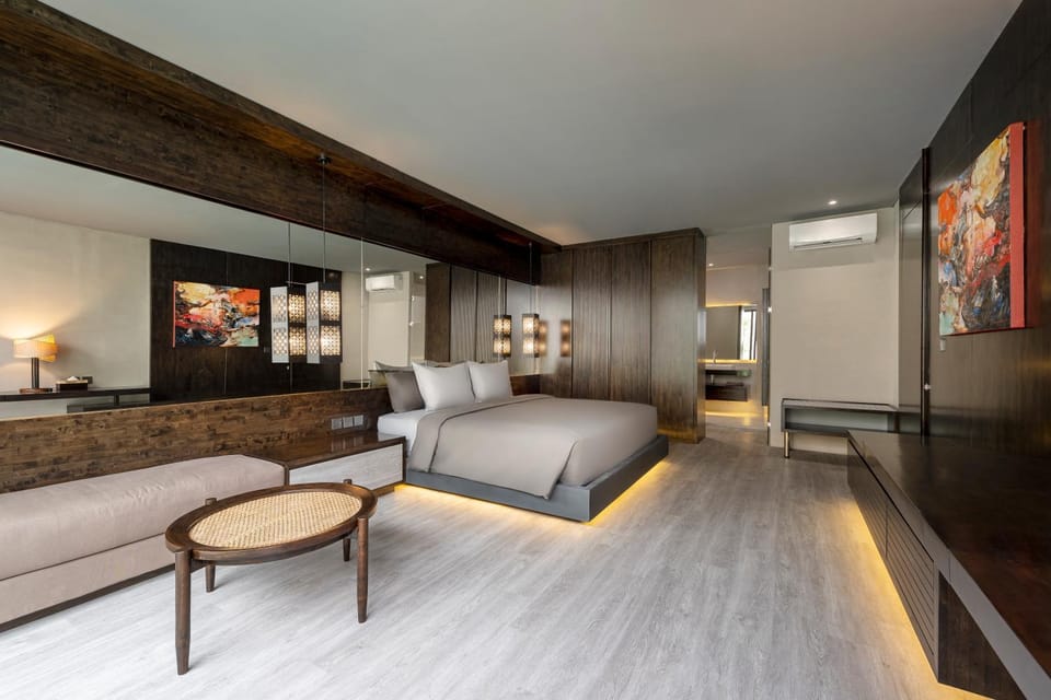 Bed, Photo of the whole room, Bedroom, air conditioner