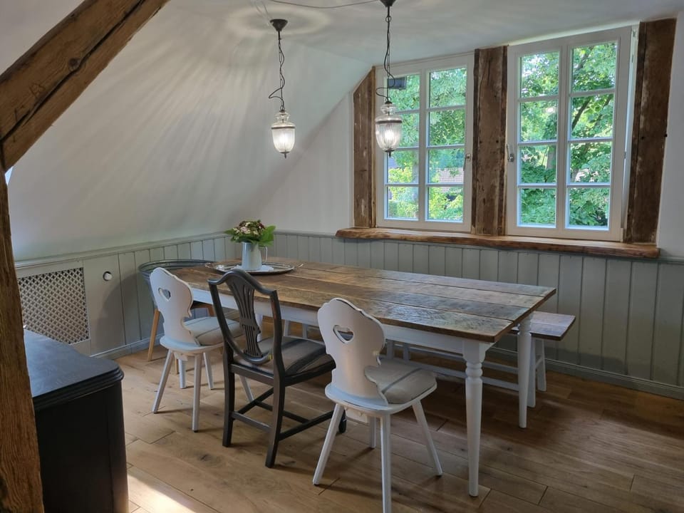 NEU! Alte Schule Jarnsen Oberstübchen mit Balkon Apartment in Lower Saxony, Germany