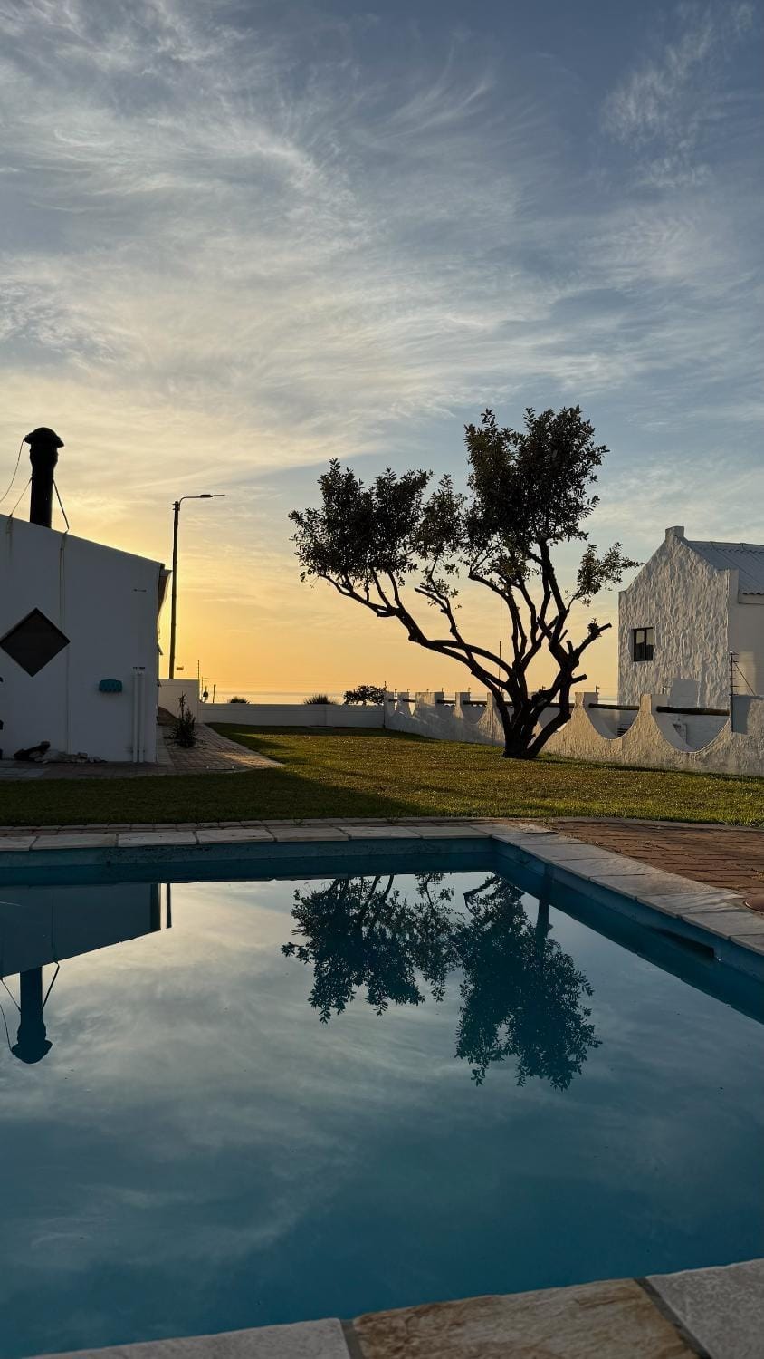 Natural landscape, Pool view, Swimming pool, Sunset