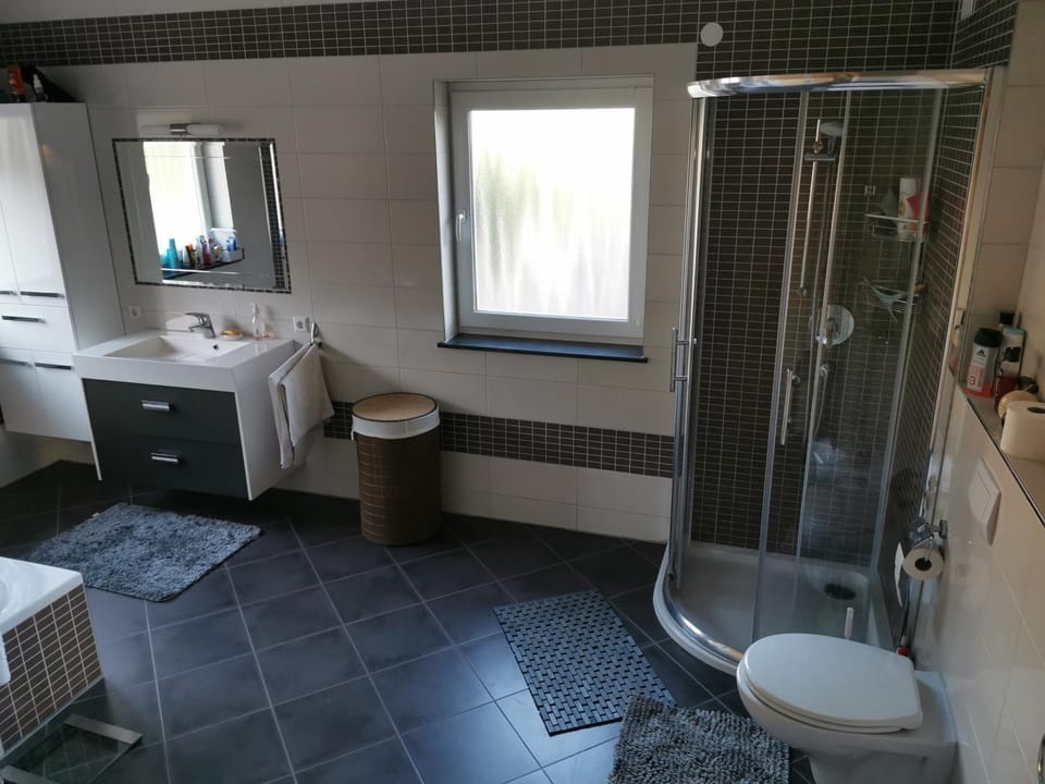 Shower, Toilet, Bathroom, bidet, towels
