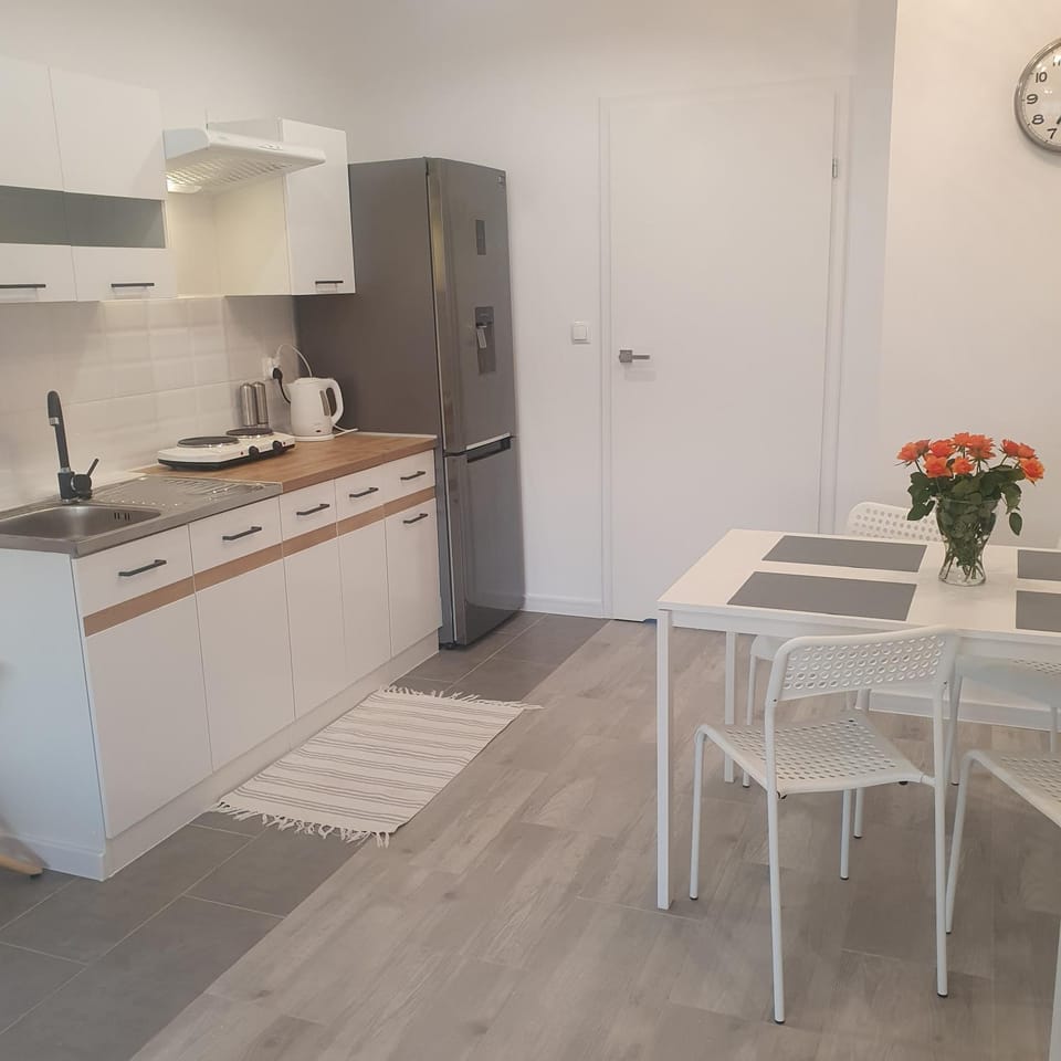 Kitchen or kitchenette, Dining area, stove