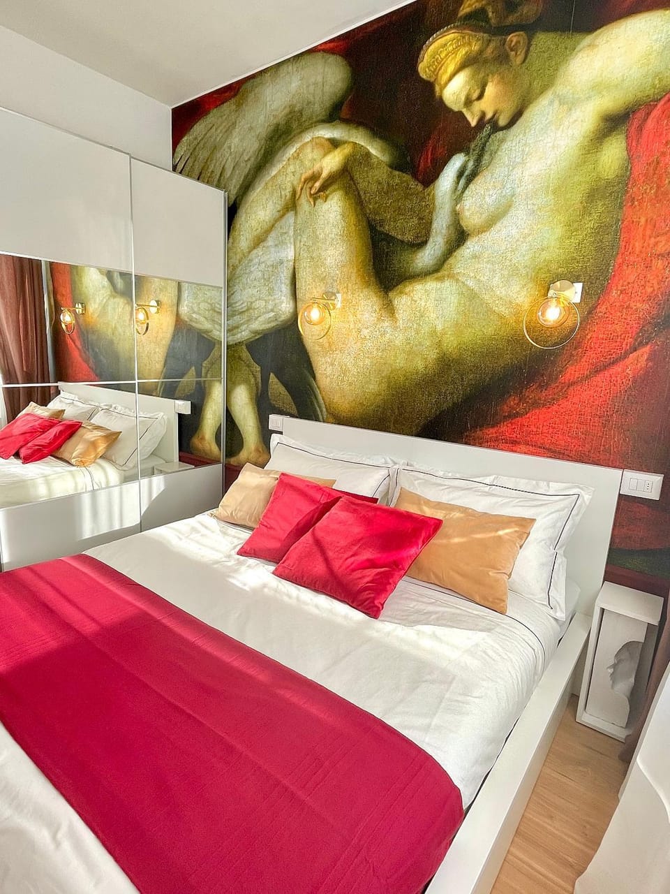 Bed, Decorative detail, Bedroom