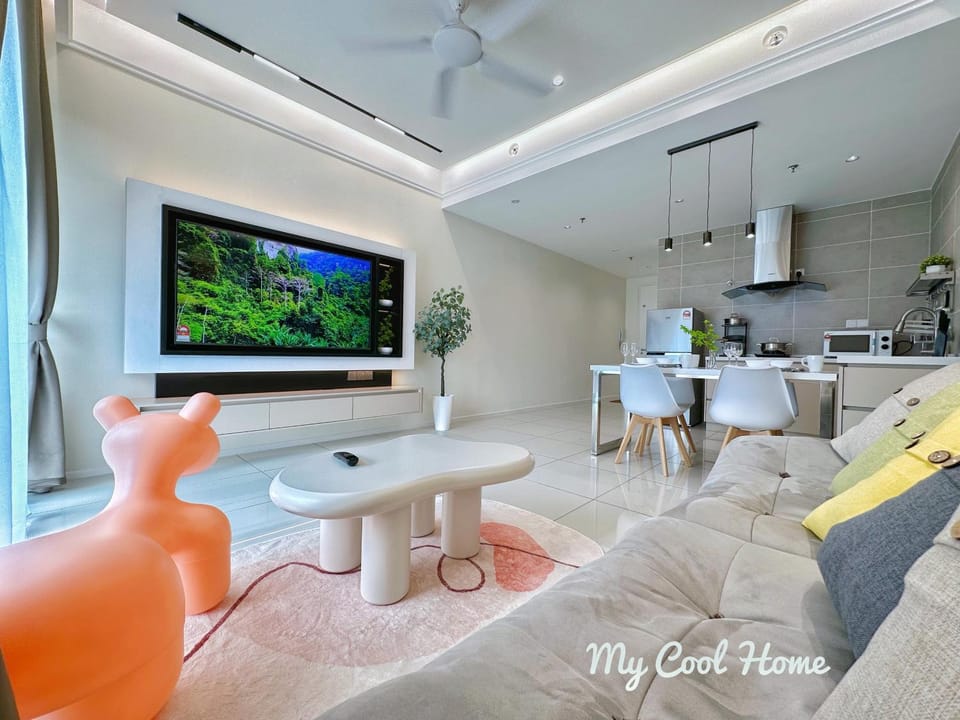 Communal lounge/ TV room, TV and multimedia, Kitchen or kitchenette, Living room, Seating area, Dining area, fireplace, minibar