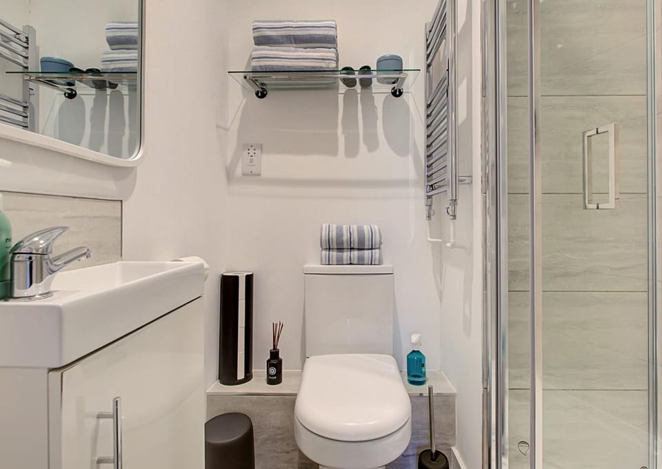 Shower, Toilet, Bathroom, towels