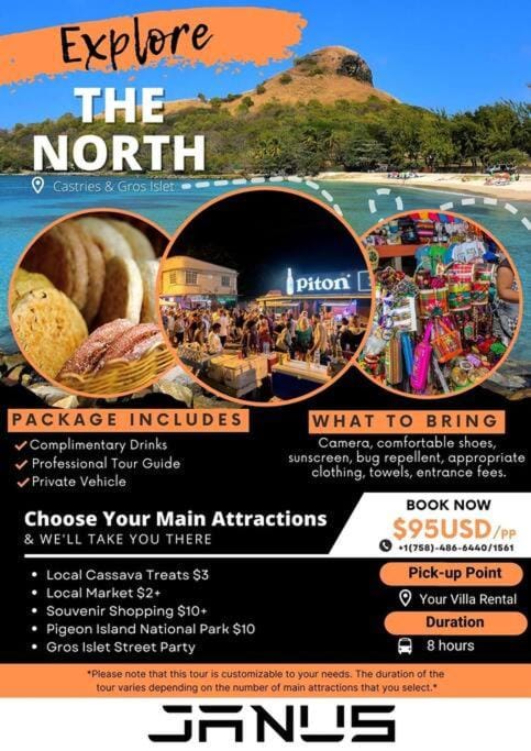 Sapphire Villa 2 - Pitons & Ocean Views + Beach House in Caribbean