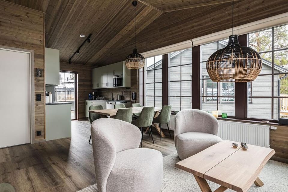 Kitchen or kitchenette, Living room, Dining area