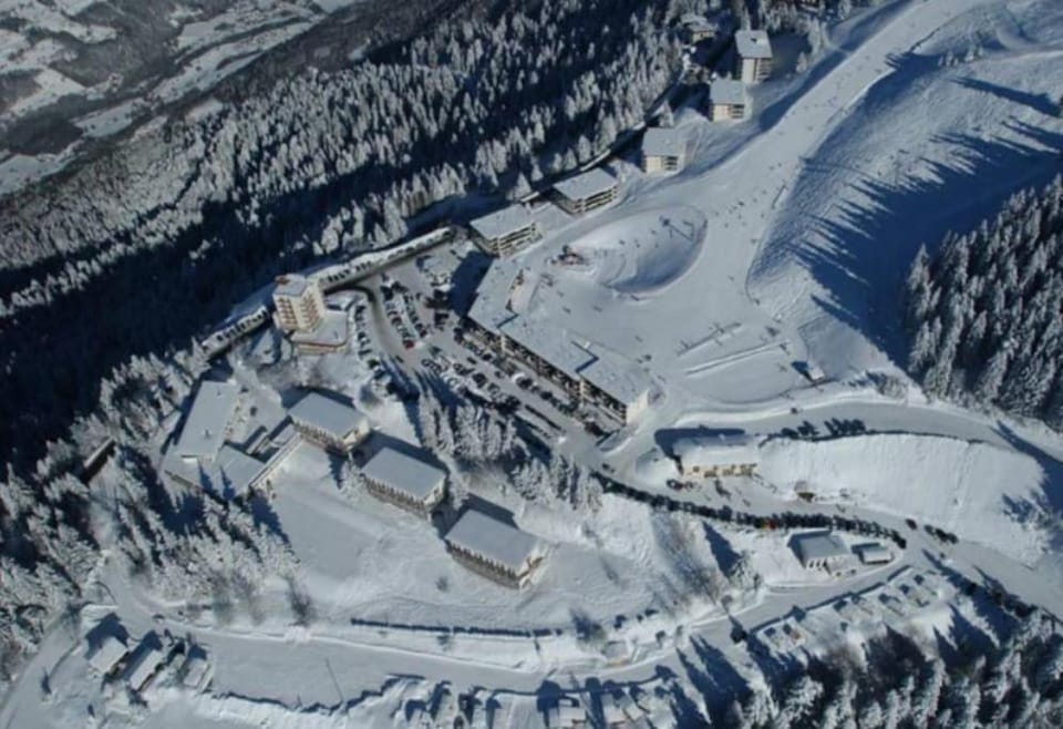 Natural landscape, Bird's eye view, Winter, Mountain view
