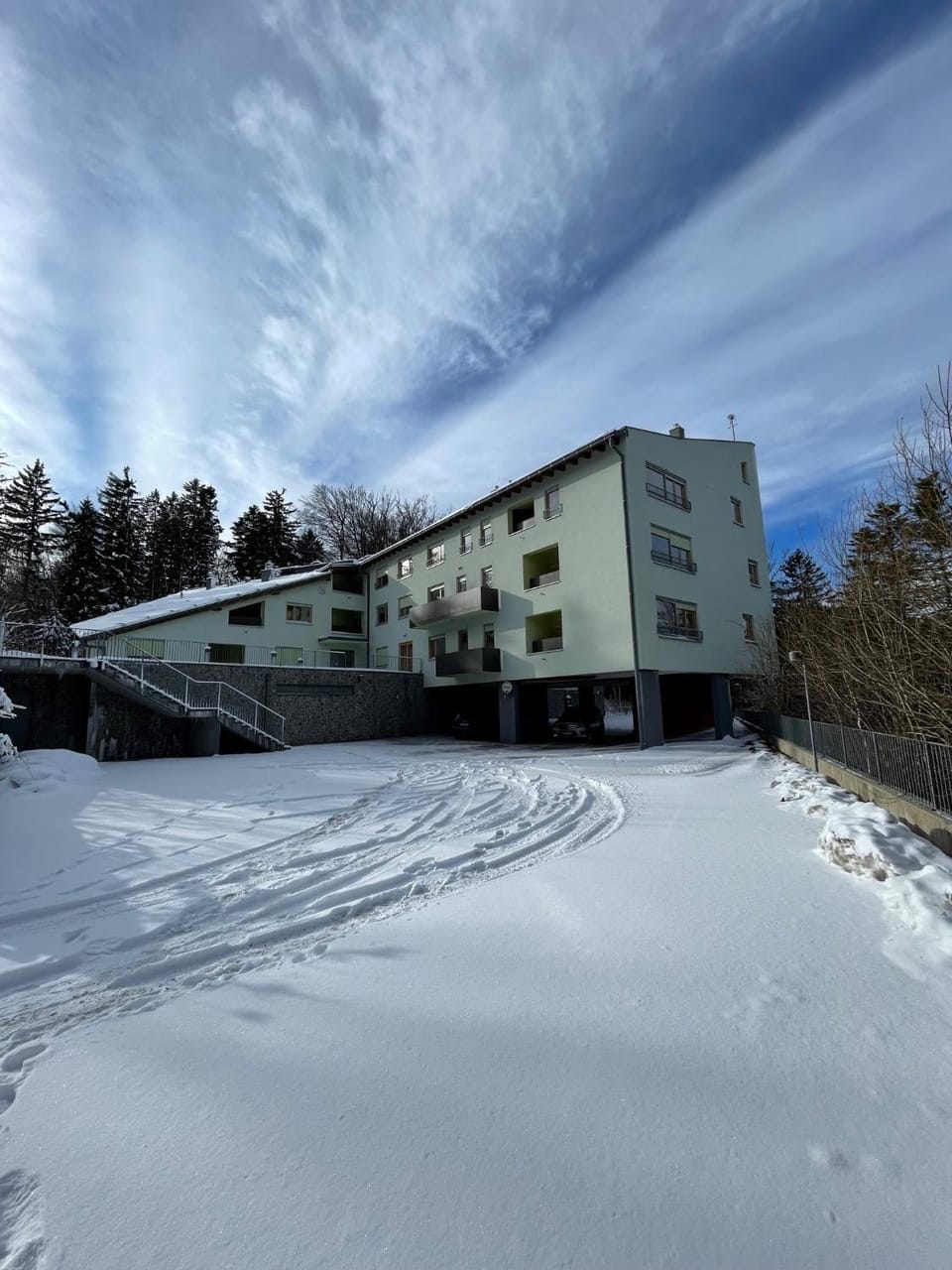 Property building, Day, Natural landscape, Winter