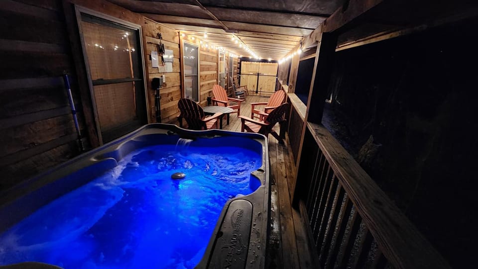 Night, Natural landscape, Hot Tub, Hot Tub