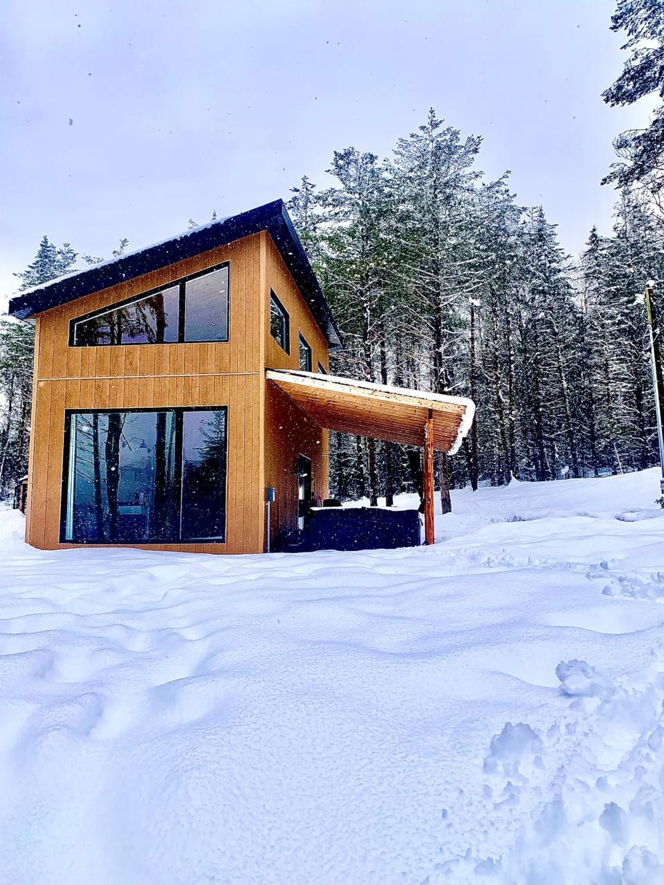 Property building, Day, Natural landscape, Winter