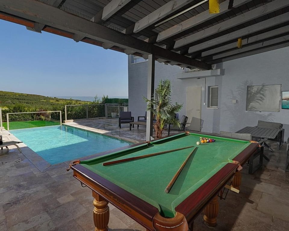 Property building, Table tennis, Pool view