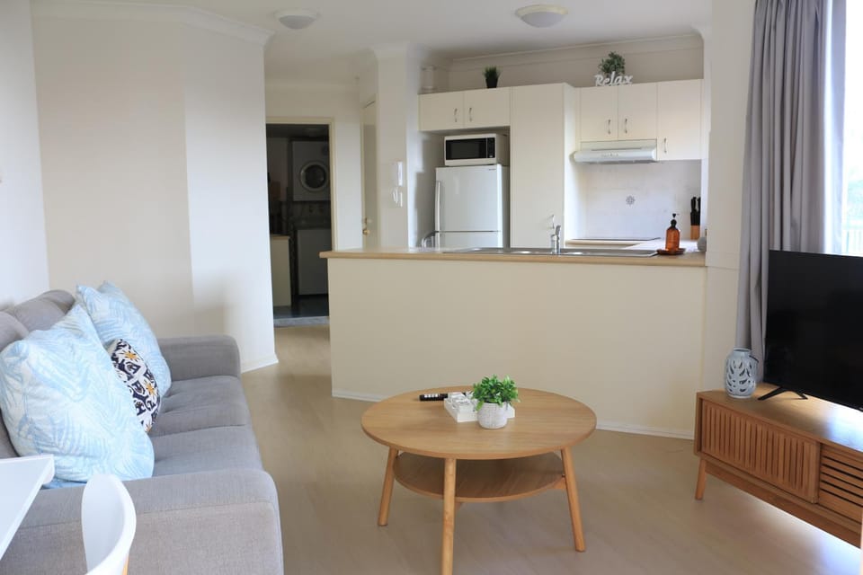 Living room, kitchen