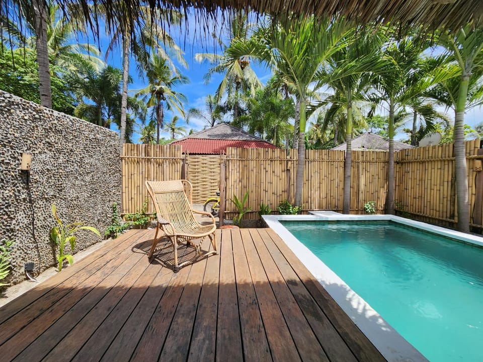 Patio, Garden view, Swimming pool