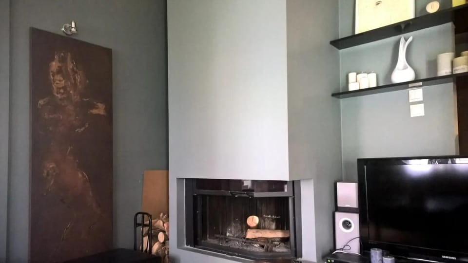 Evening entertainment, fireplace
