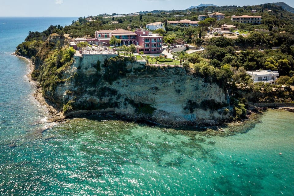 Property building, Natural landscape, Bird's eye view, City view, Sea view