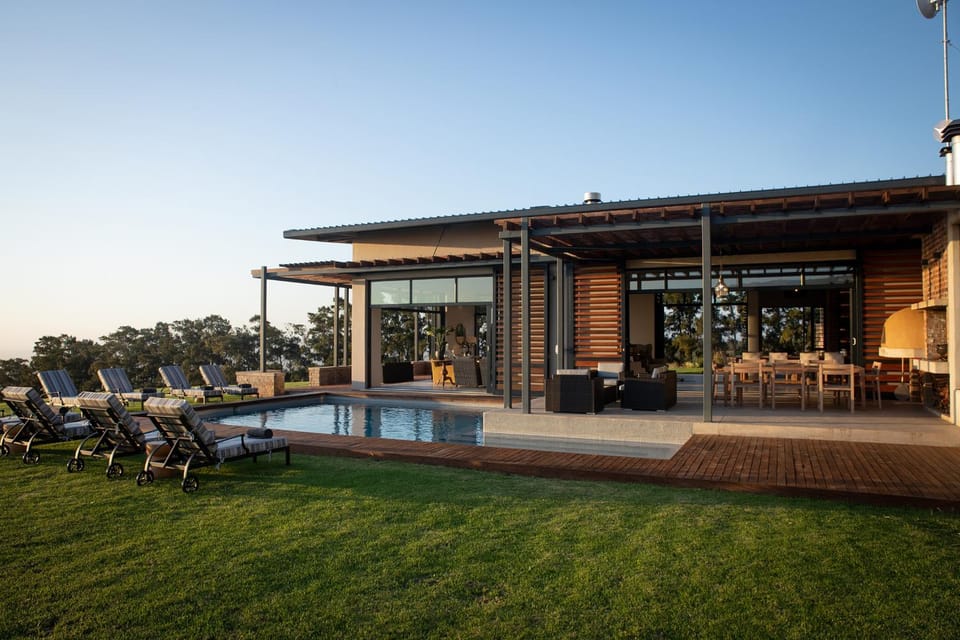 Property building, Patio, Winter, Garden, Autumn, Pool view