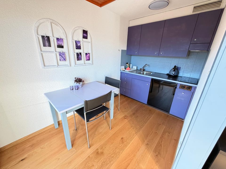 Kitchen or kitchenette, Dining area, stove