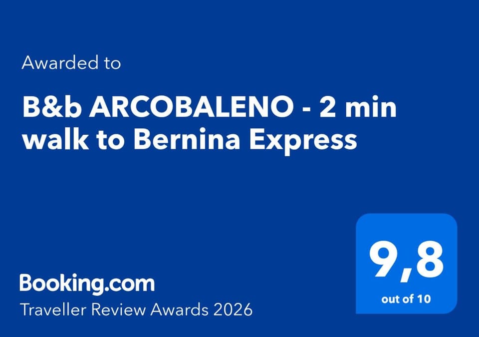 B&b ARCOBALENO - 2 min walk to Bernina Express Bed and Breakfast in Province of Brescia