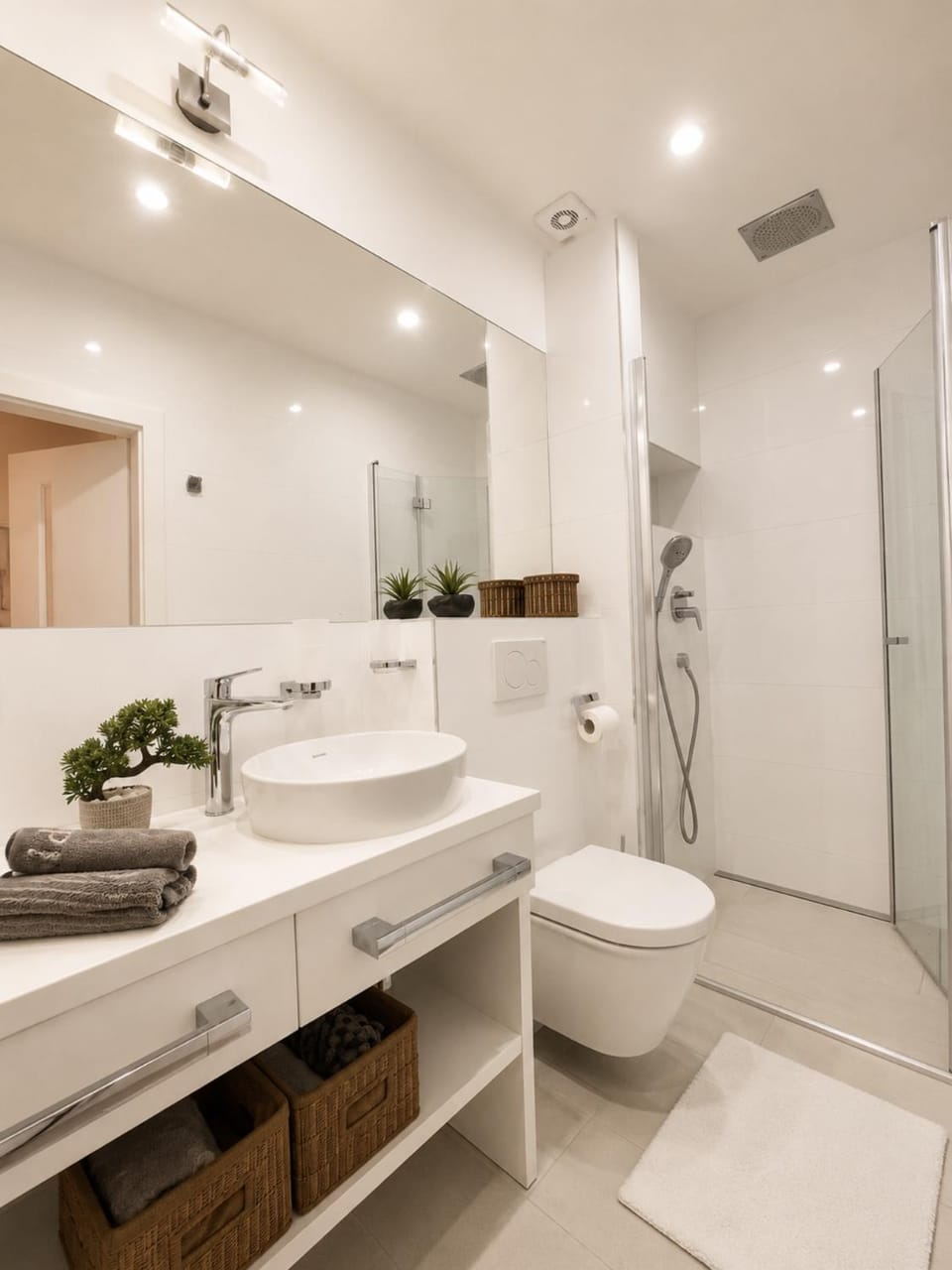 Shower, Toilet, Bathroom, towels