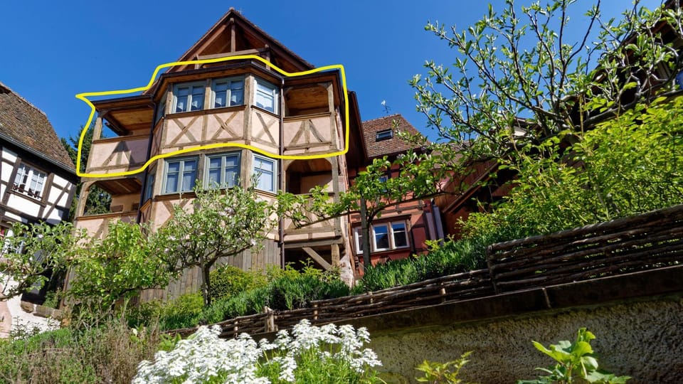 Property building, Spring, Garden view