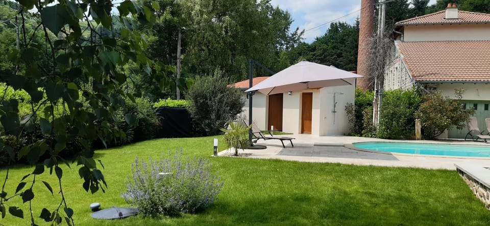 Garden, Pool view, sunbed