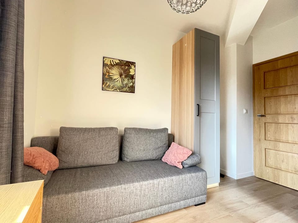 Seating area, wardrobe