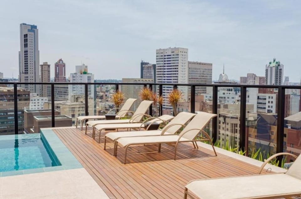 Apart Stúdio All Batel - Piscina Borda Infinita aquecida - Colchão massageador - Próx ao Shopping Curitiba Apartment in Curitiba