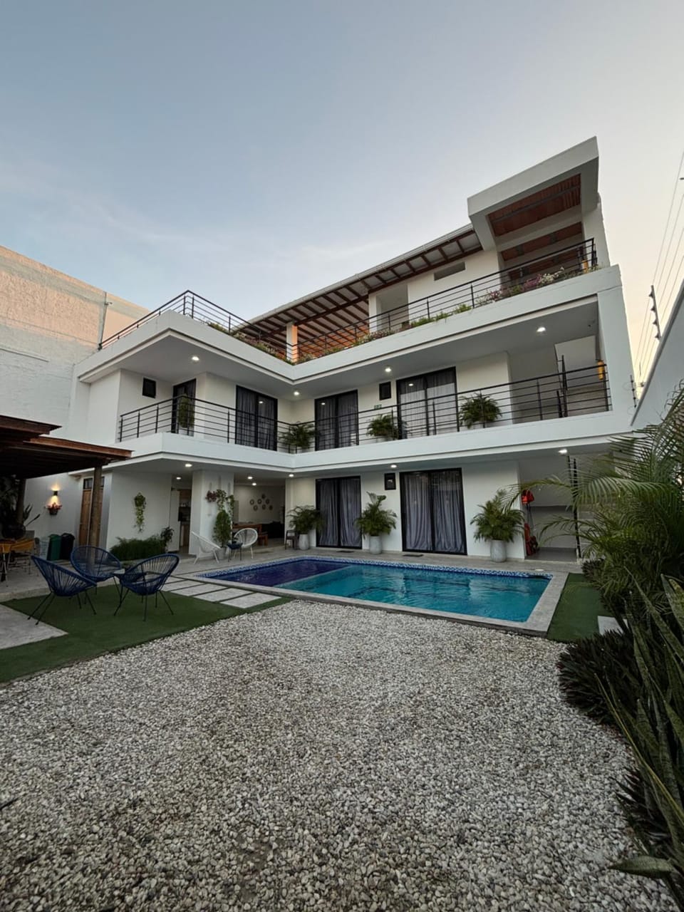 Property building, Patio, Swimming pool