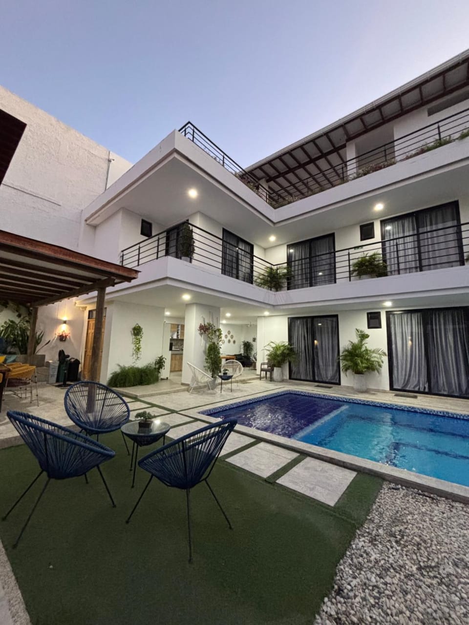 Property building, Patio, Swimming pool