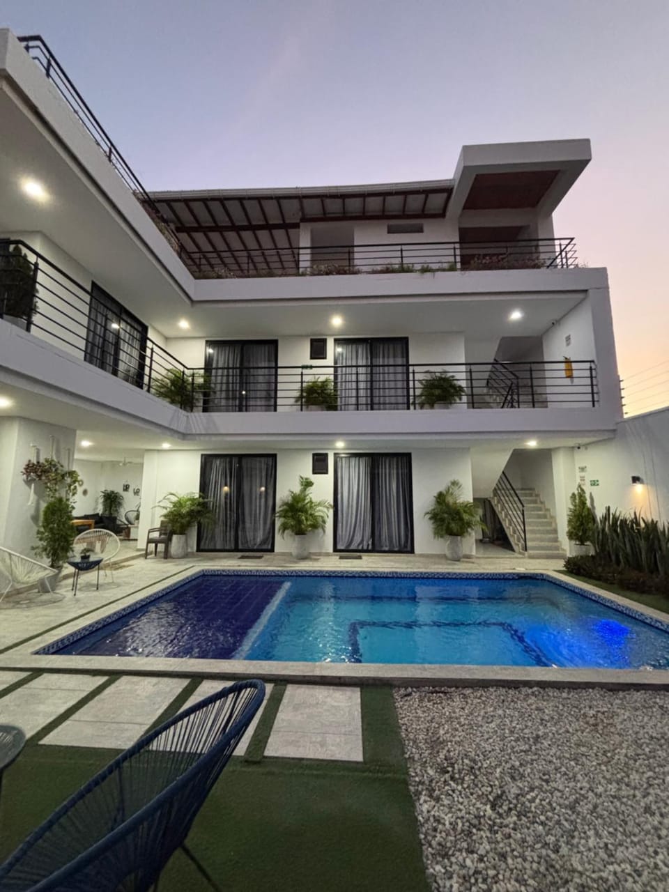 Property building, Patio, Swimming pool