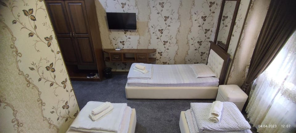 Shower, Bed, Photo of the whole room, wardrobe, air conditioner