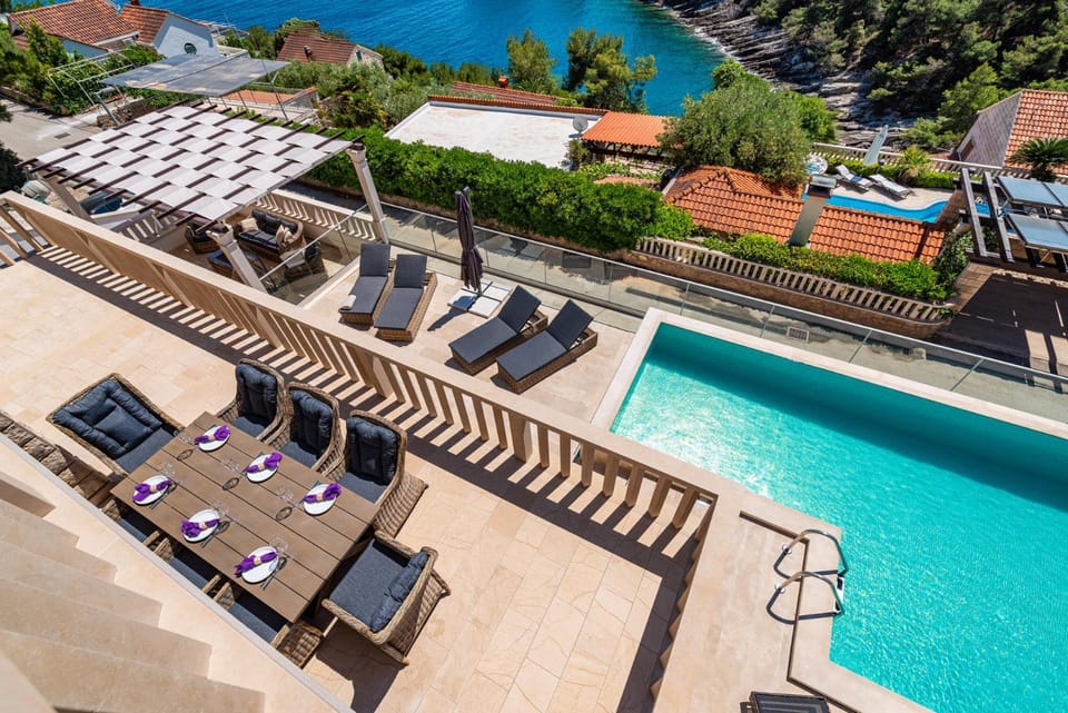 Patio, Day, Pool view