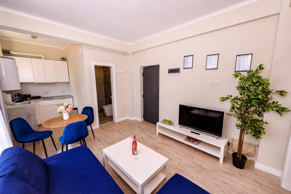 TV and multimedia, Kitchen or kitchenette, Living room, Seating area, Dining area, stove