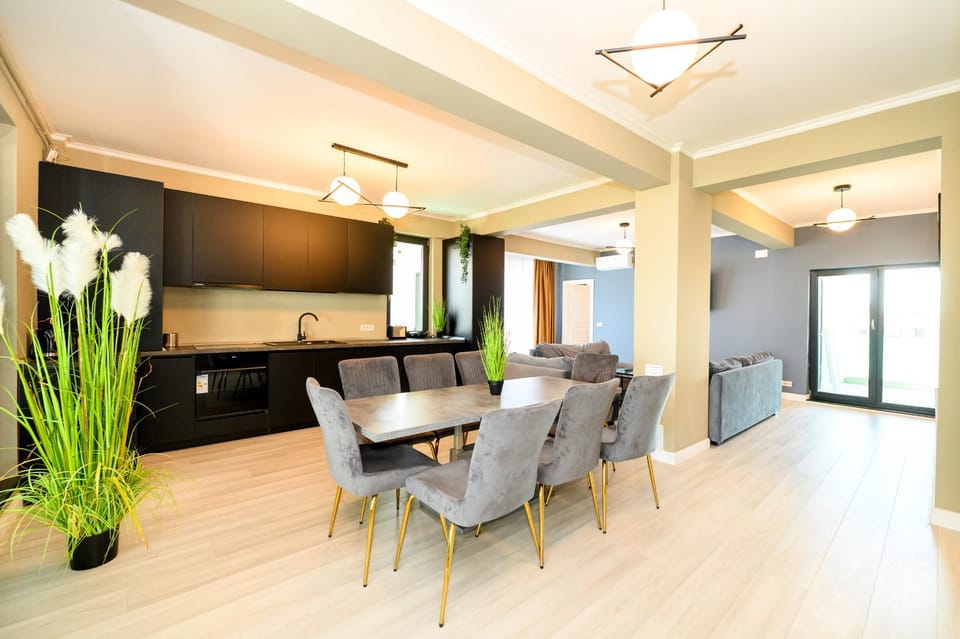 Living room, kitchen